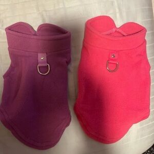Purple and Pink Dog Vests